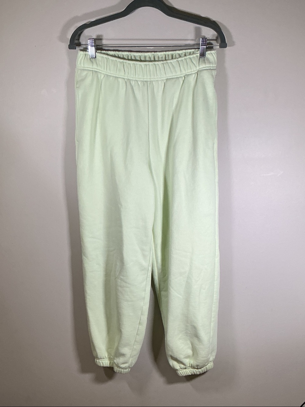 Athleta Cozy Fleece Jogger Sweatpants Women’s Small Mint Green Athleisure NWOT